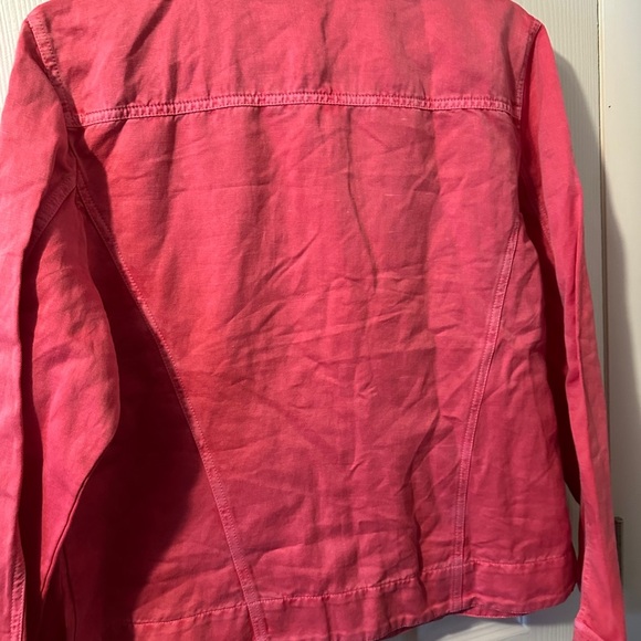 Chicos Jacket Bright Pink Size 2 - Picture 2 of 3
